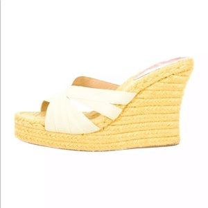 CHRISTIAN LOUBOUTIN Yellow Wedges